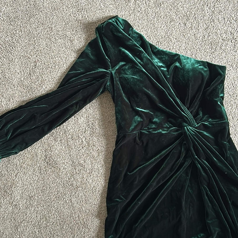 Revelry bridesmaid dress size 12 emerald 613